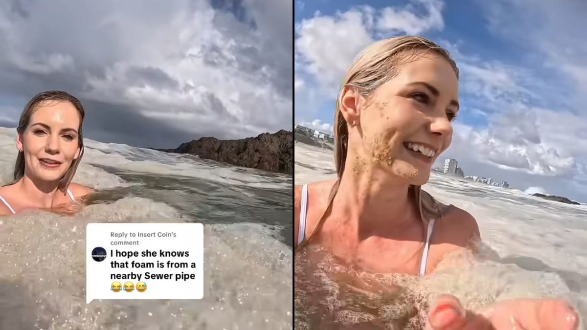 Watch: Vlogger Swims In Sea Foam In Cape Town, What Happened Next Is Hilarious