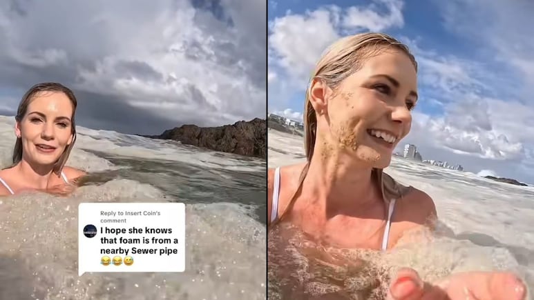 Watch: Vlogger Swims In Sea Foam In Cape Town, What Happened Next Is Hilarious Watch: Vlogger Swims In Sea Foam In Cape Town, What Happened Next Is Hilarious