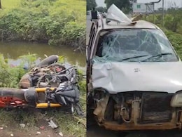7 Die As Their Car Collides With Motorcycle In Nashik, Bikers Injured 7 Die As Their Car Collides With Motorcycle In Nashik, Bikers Injured