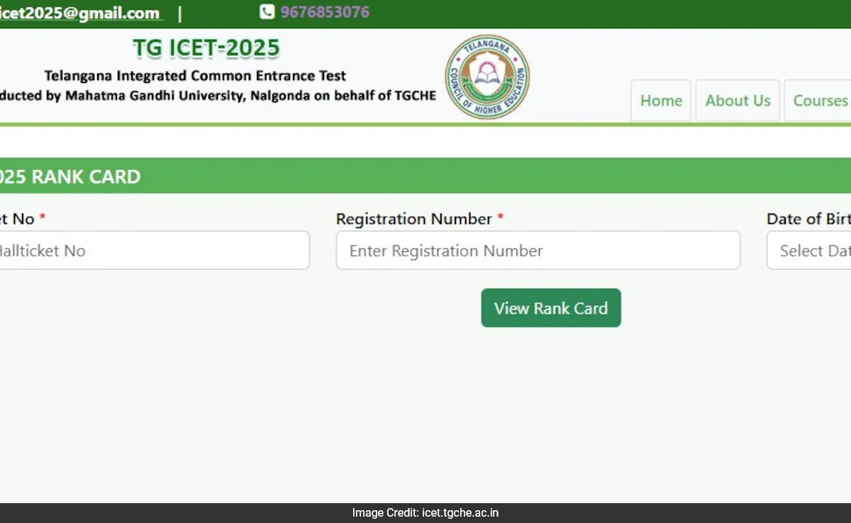 TG ICET Резултати 2025 Университетът Махатма Ганди Налгонда пусна щата