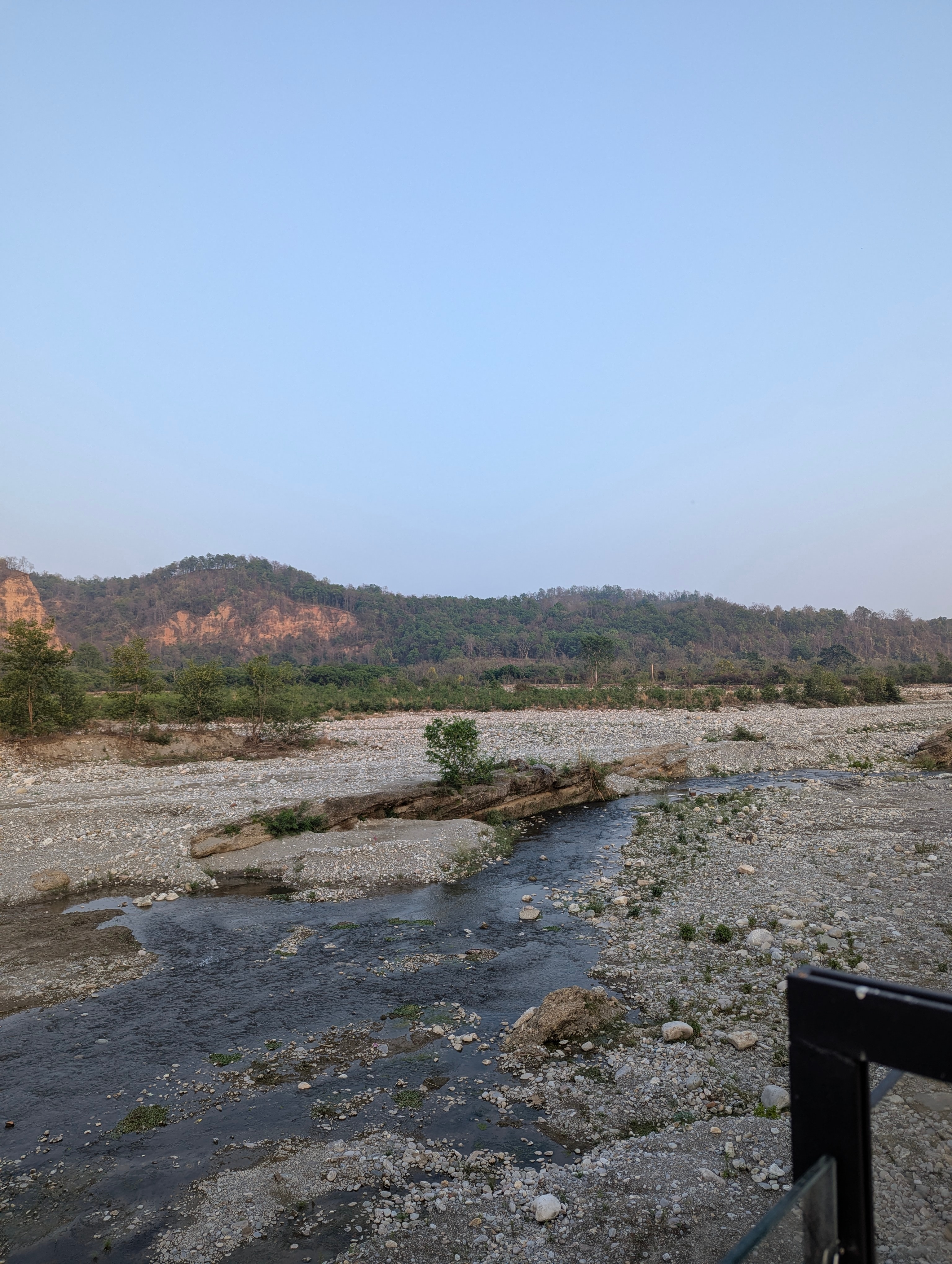 The Kosi feeds the eastern periphery of the Jim Corbett National Park. Photo: Author The Kosi feeds the eastern periphery of the Jim Corbett National Park. Photo: Author