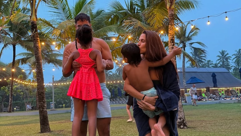 Inside Neha Dhupia's Sri Lankan Vacation With Husband Angad Bedi And Kids