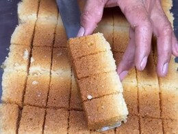 Viral: Bulk Production Of Milk Cake At Popular Sweet Shop In Delhi Impresses Foodies Viral: Bulk Production Of Milk Cake At Popular Sweet Shop In Delhi Impresses Foodies
