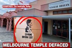 Hindu Temple In Australia's Melbourne Defaced With Racist Graffiti Hindu Temple In Australia's Melbourne Defaced With Racist Graffiti