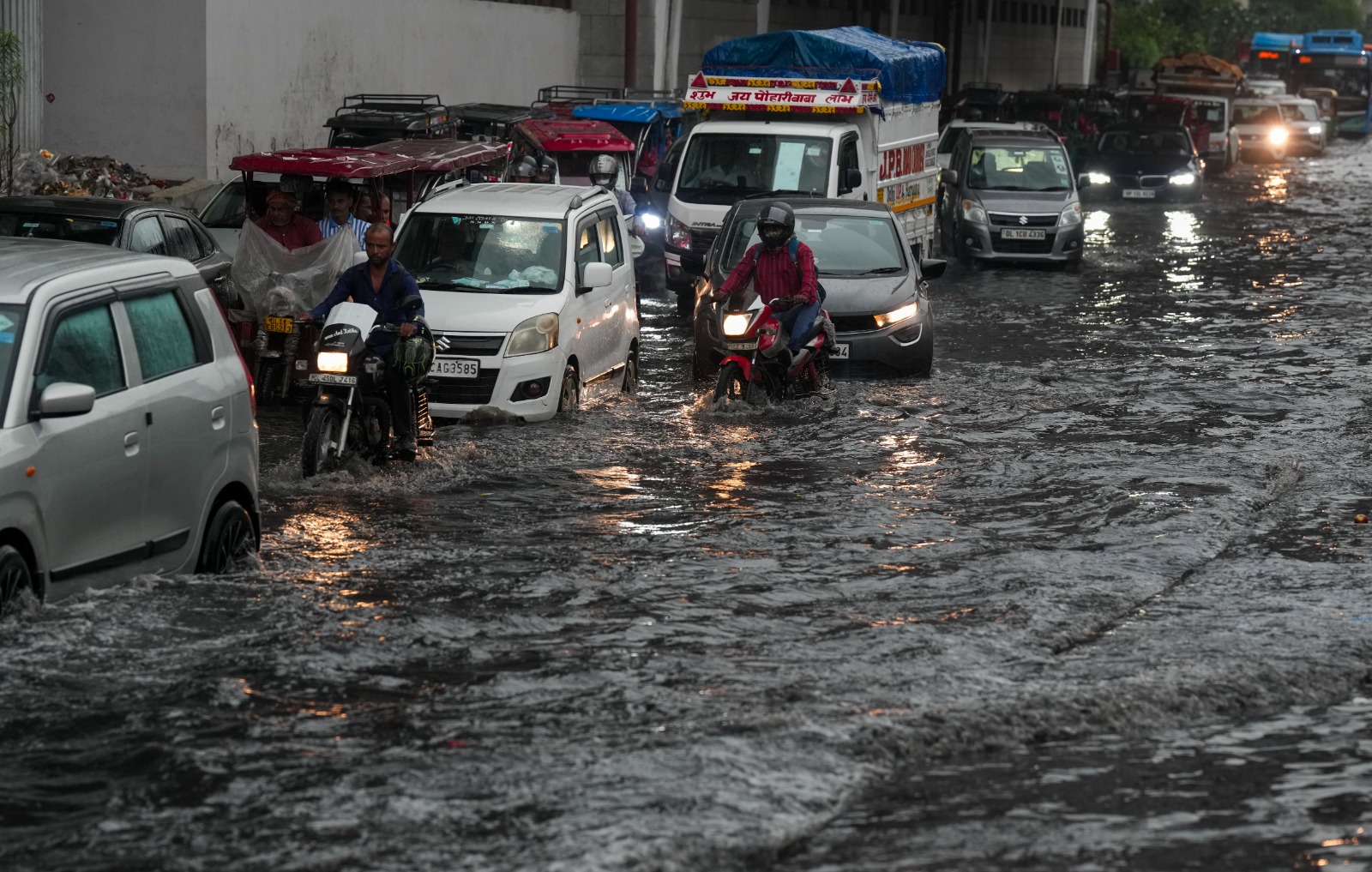 Video: Delhi&#039;s Connaught Place, Other Areas Flooded After Heavy Rain
