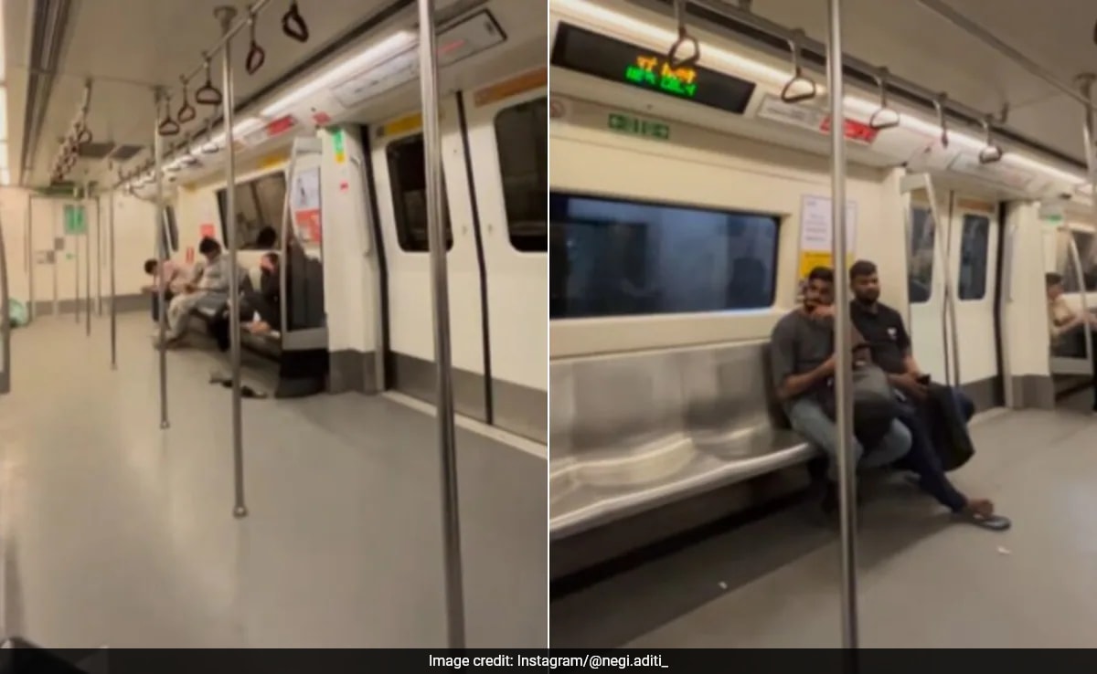 Видео показващо че мъжете пътници небрежно седят в женския треньор