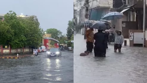 अजमेर में भारी बारिश, कहीं दीवार ढही तो कहीं बाइक बही, मौसम विभाग ने जारी किया अलर्ट