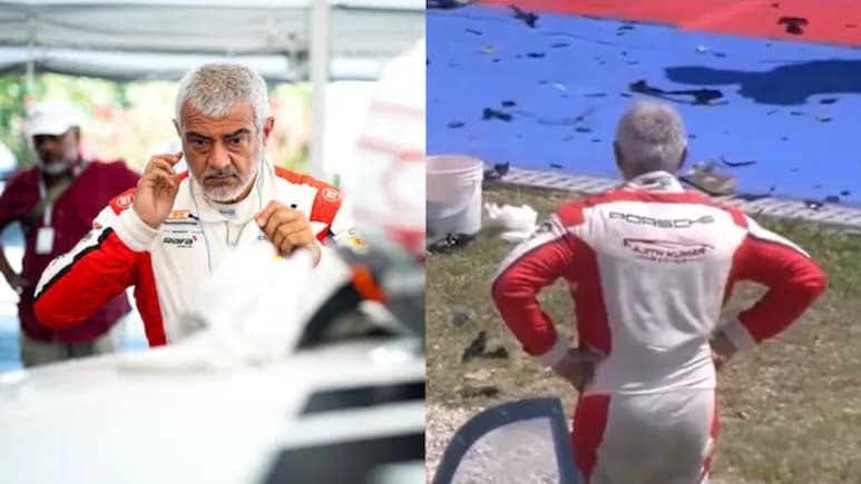 Ajith Kumar's Car Crashes At GT4 European Series Race In Italy. Watch
