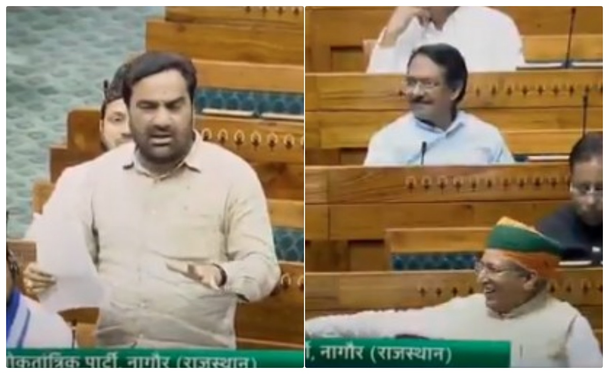 भारत ने मांग में सिंदूर भर दिया, पाकिस्तान तो पत्नी हो गया...  बेनीवाल की बात सुन लोकसभा में गूंजे ठहाके