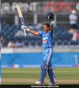 Harmanpreet Kaur Breaks Record As India Captain Slams 84-Ball Ton vs England