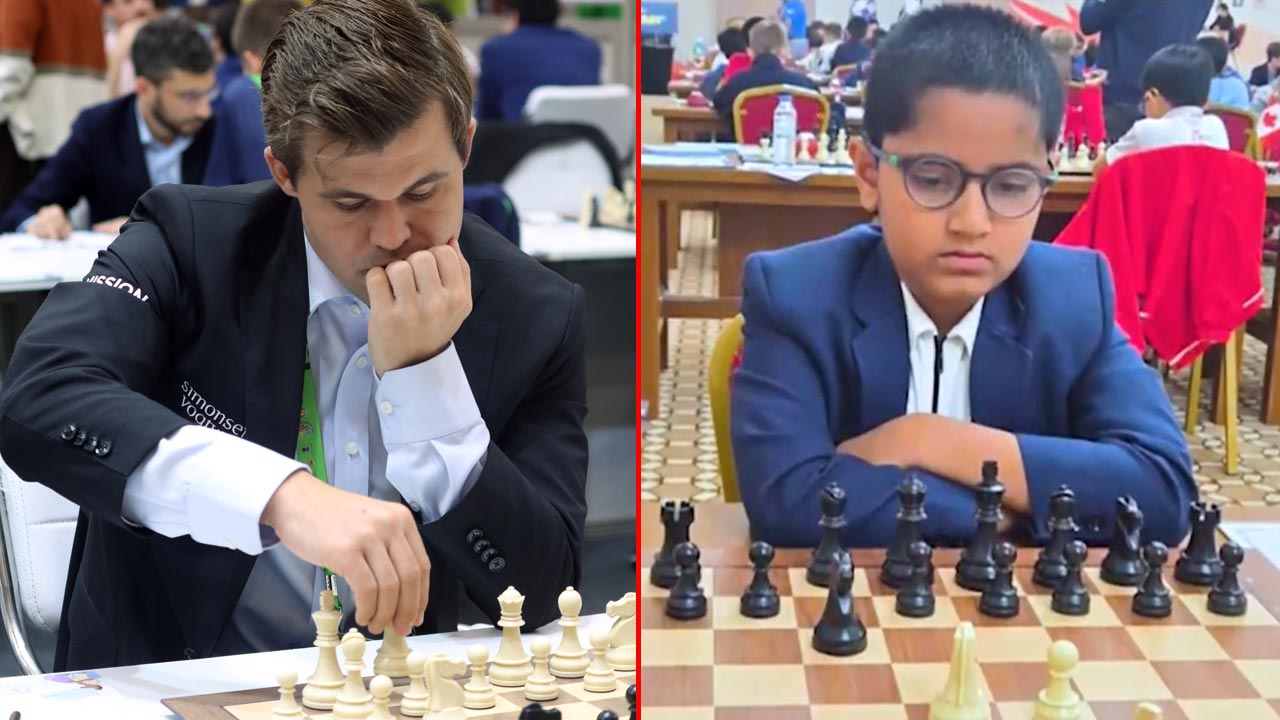 Video : India 5th On Chess Map: 9-Year-Old Indian Aarit Stuns Magnus Carlsen
