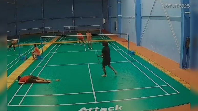 On Camera, 25-Year-Old Collapses, Dies Playing Badminton In Hyderabad