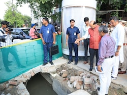 To Tackle Delhi&#039;s Monsoon Problem, Minister, Lt Governor Inspect Key Projects