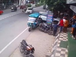 On CCTV, 2 People Tossed Into Air As Speeding Car Hits Them In Delhi On CCTV, 2 People Tossed Into Air As Speeding Car Hits Them In Delhi