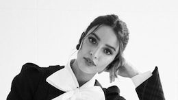 Triptii Dimri Nails The Corpcore Trend In A Bow Blazer And Check Skirt