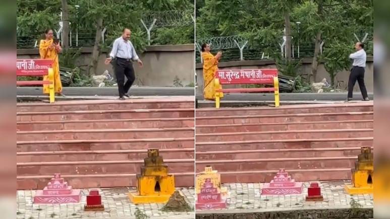 जानू मेरी जान...गाते हुए ठुमके लगाने लगे अंकल, फोन निकाल कर आंटी बनाने लगी Reel