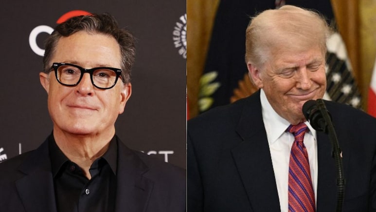 "Pathetic Trainwreck": Trump Says Stephen Colbert Should Be "Put To Sleep"