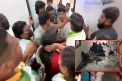 Congress MLC Teenmar Mallanna's Office Vandalised In Hyderabad Congress MLC Teenmar Mallanna's Office Vandalised In Hyderabad