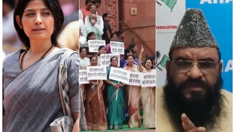डिंपल पर मौलाना रशीदी के बयान के खिलाफ सड़क पर बीजेपी, अखिलेश की चुप्पी पर उठाए सवाल
