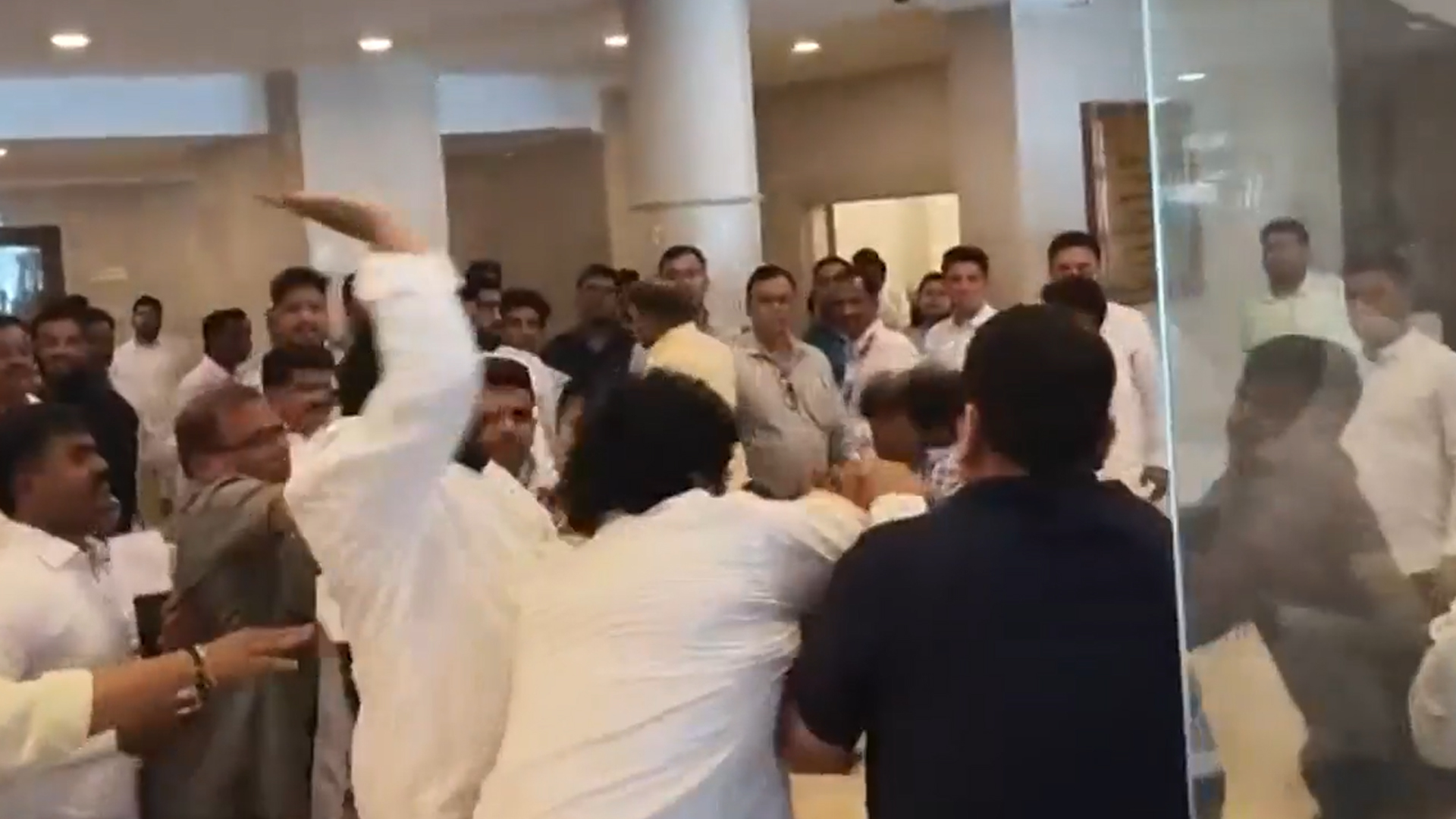 Video: BJP, NCP Supporters Clash On Maharashtra Assembly Premises
