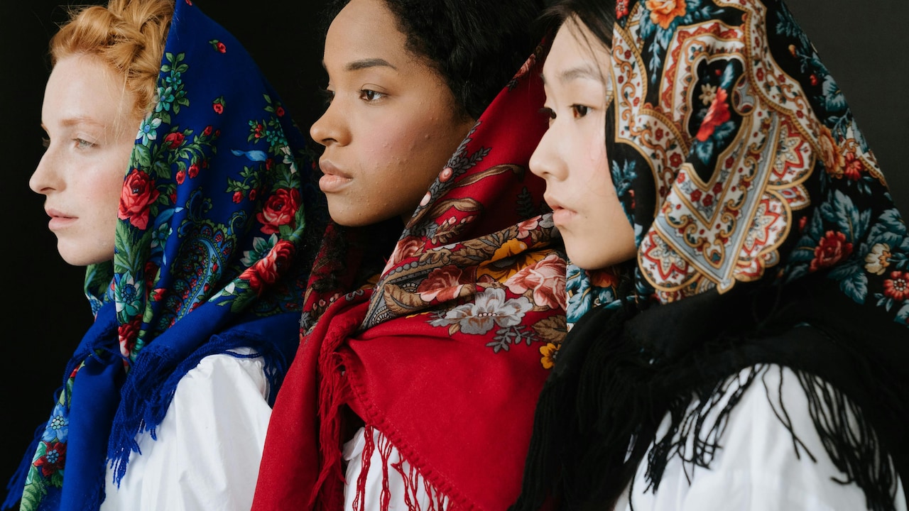 Cotton scarves add personality without being over the top