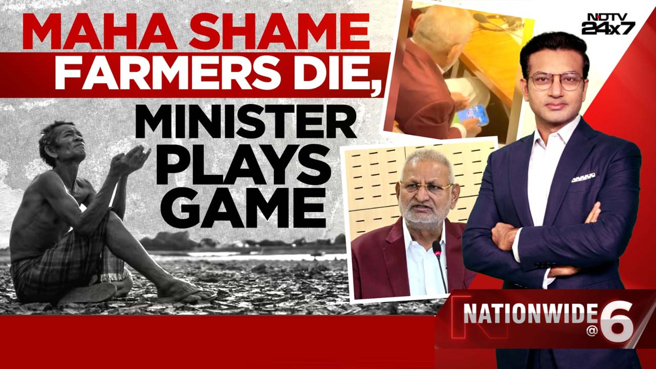 Maha Shame: Farmers Die, Minister Plays Game