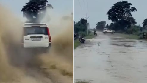 पानी भरी सड़क पर साइकिल से जा रहा था छात्र, सामने से आई तेज़ रफ्तार स्कॉर्पियो, फिर जो हुआ, दिल दहल जाएगा