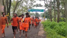 Sawan में अमरकंटक बना आस्था का केंद्र, हजारों की संख्या में कांवड़ियों का जत्था पहुंचा ज्वालेश्वर धाम