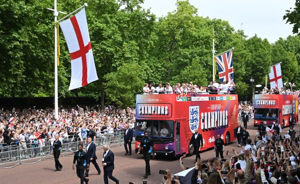 England's 'Lionesses' Joined By Thousands In Open Bus Parade After Women's Euro 2025 Triumph