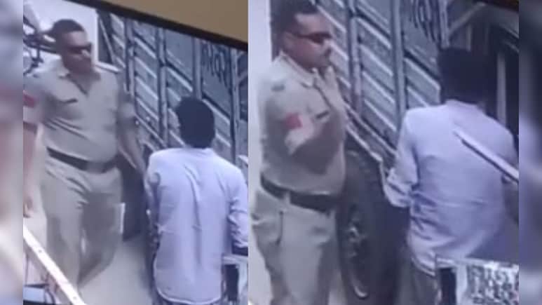 चालान की कार्रवाई में पिकअप चालक को हेड कॉन्स्टेबल ने जड़ा थप्पड़, फिर चरण स्पर्श कराए