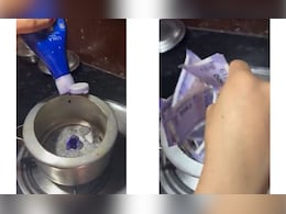 VIDEO: महिला ने कुकर में डाले सिक्के और निकल आए नीले-नीले नोट