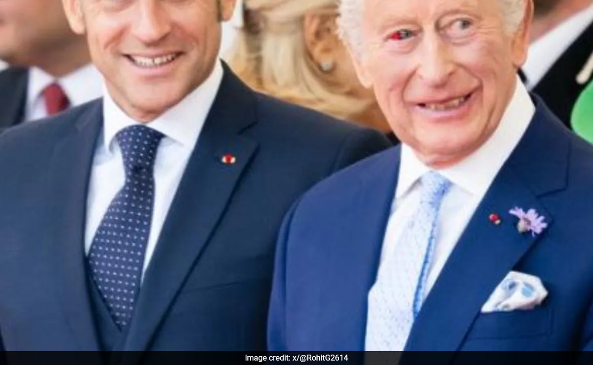 Крал Чарлз наскоро беше забелязан с кръвосано око тъй като