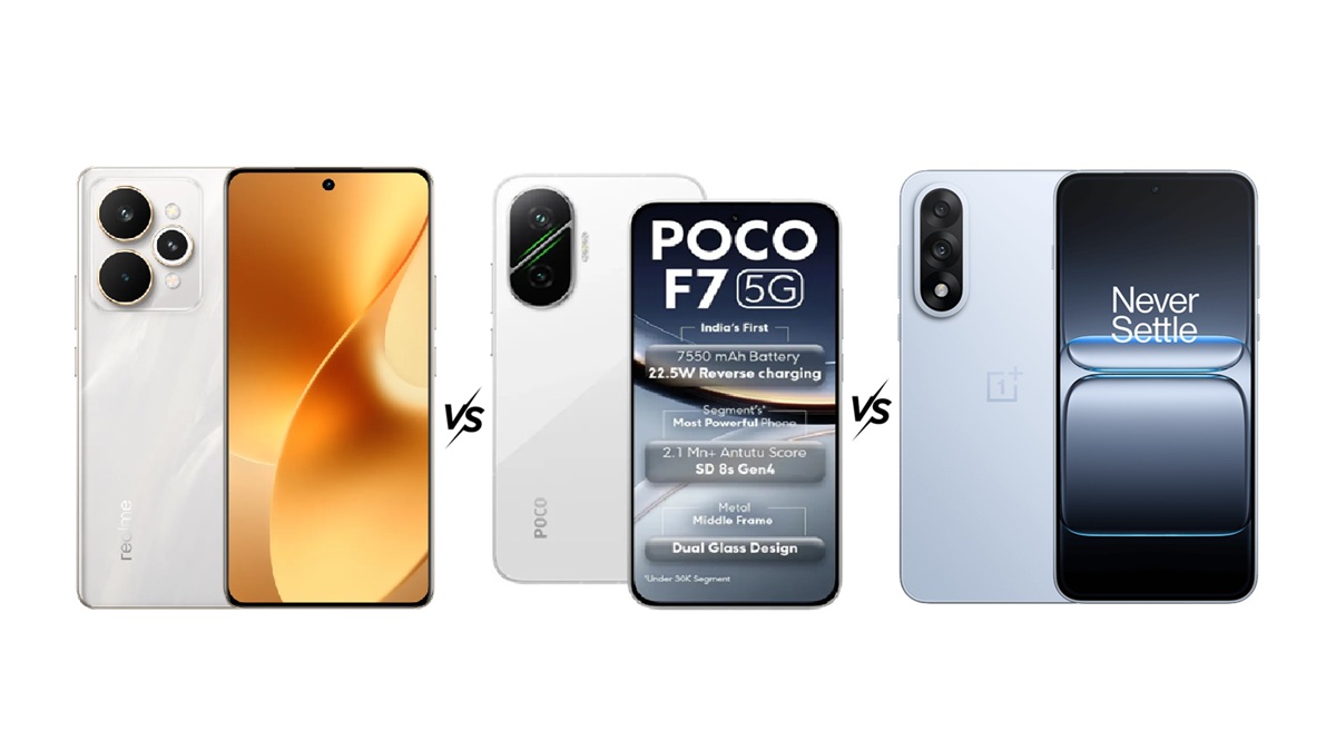 Realme 15 Pro 5G vs OnePlus Nord 5 vs Poco F7: खरीदने से पहले जानें कौन सा बेस्ट?