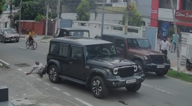 Video: Thar Collides With Scooter, Driver Then Reverses SUV To Hit Rider