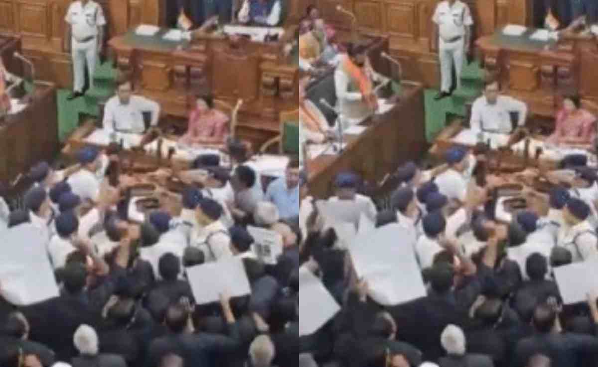 खूब उछली कुर्सियां, विधायकों और मार्शलों के बीच धक्का-मुक्की... बिहार विधानसभा में जमकर बवाल