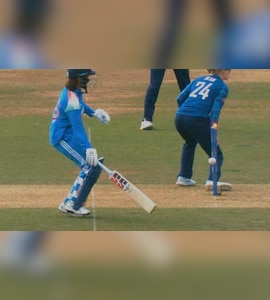 India Star Harleen Deol Slammed On Social Media For Bizarre Dismissal During Womens ODI - Video