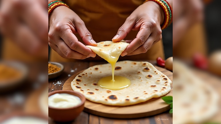 रोटी में देसी घी लगाकर खाना चाहिए या नहीं? जानिए कितनी मात्रा में इसका सेवन करना है सही
