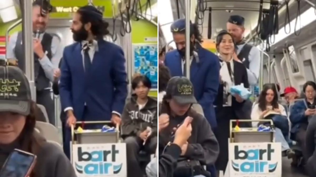 Fake Flight Attendants Serve Food In California Train, Internet Calls It "Subway Showtime"