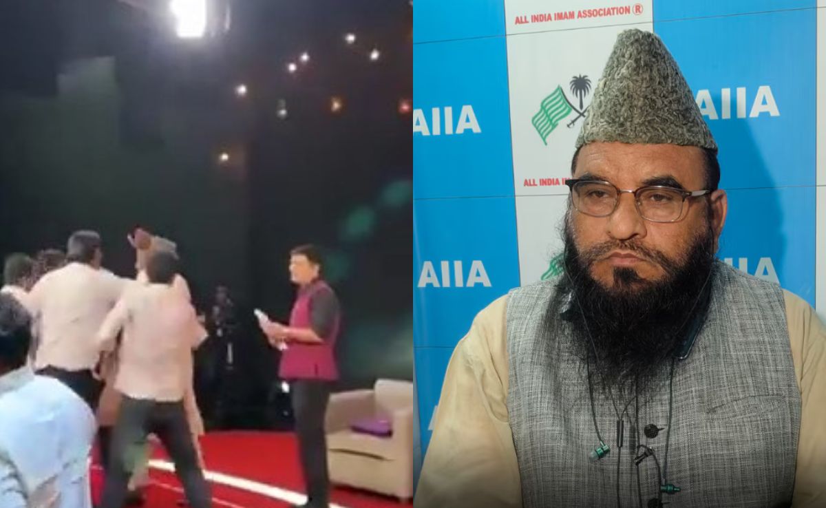 डिंपल यादव पर कमेंट करने वाले मौलाना साजिद रशीदी को सपा कार्यकर्ता ने मारा थप्पड़