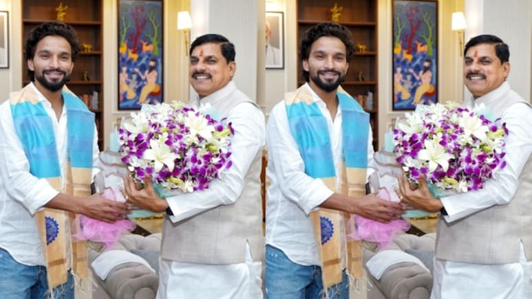 RCB के कप्तान रजत पाटीदार ने CM मोहन यादव से की मुलाकात, सीएम ने किया सम्मानित