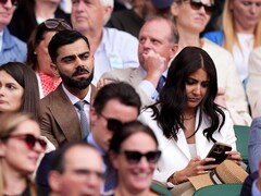 Virat, Anushka Attend Novak Djokovics Wimbledon Match. Photos Viral