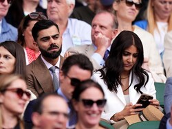 Virat Kohli, Anushka Sharma Attend Novak Djokovic&#039;s Wimbledon Match. Photos Viral