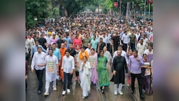 Mamata Banerjee's March In Rain Over 'Harassment' Of Bengali Migrants