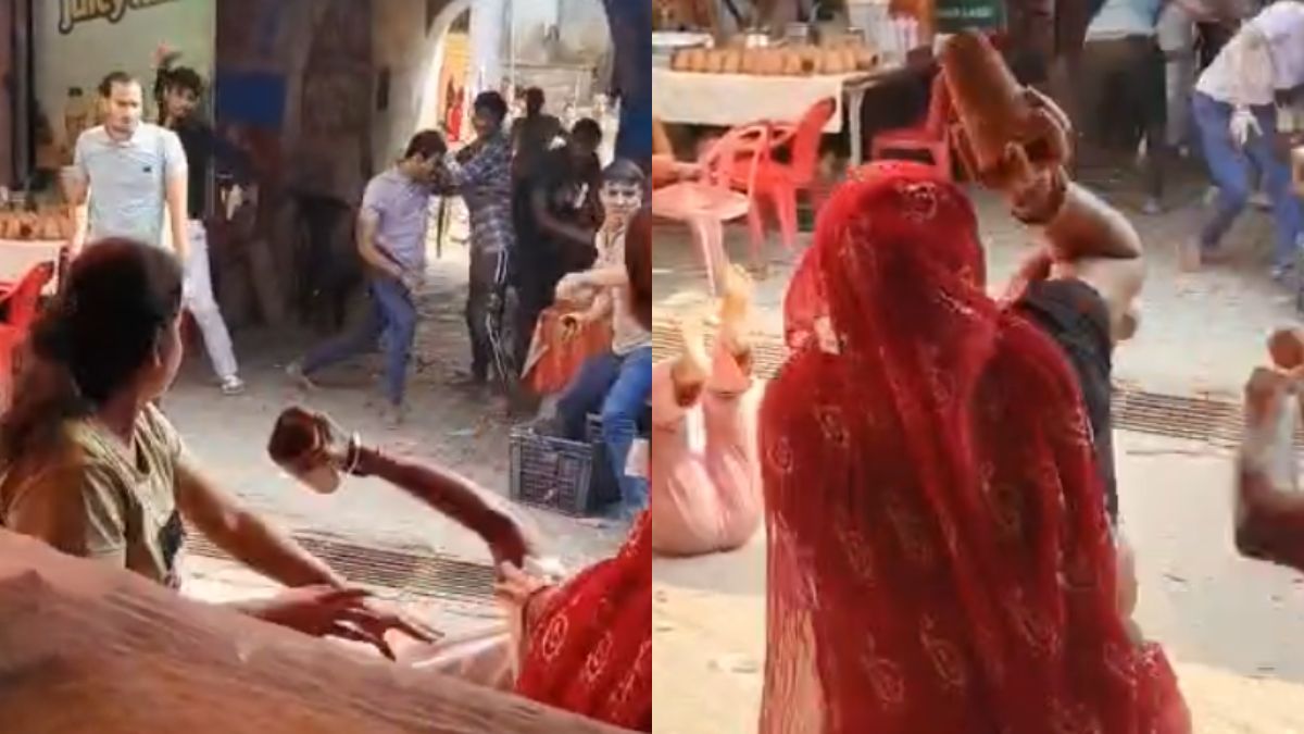 Battle Of Baghpat 2.0: Kulhads Fly As Mathura Lassi Sellers Fight On Street