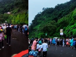 Matheran : माथेरानात तोबा गर्दी, विकेंडला 50 हजारांहून अधिक पर्यटकांची हजेरी, रस्त्यावर रांगा; टॅक्सीचालक हैराण!
