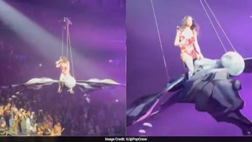 Katy Perry के साथ स्टेज पर बड़ा हादसा टला, Butterfly Prop ने उड़ते-उड़ते दिया धोखा