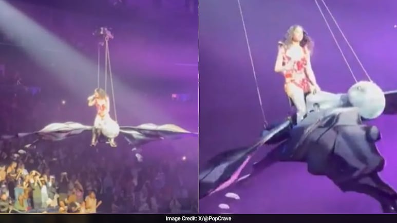 Katy Perry के साथ स्टेज पर बड़ा हादसा टला, Butterfly Prop ने उड़ते-उड़ते दिया धोखा