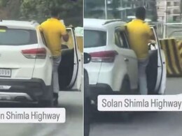 सोलन-शिमला हाईवे पर चलती SUV पर स्टंट करता दिखा शख्स, वायरल Video देख उड़े लोगों के होश, बोले- कार चला कौन रहा है? सोलन-शिमला हाईवे पर चलती SUV पर स्टंट करता दिखा शख्स, वायरल Video देख उड़े लोगों के होश, बोले- कार चला कौन रहा है?