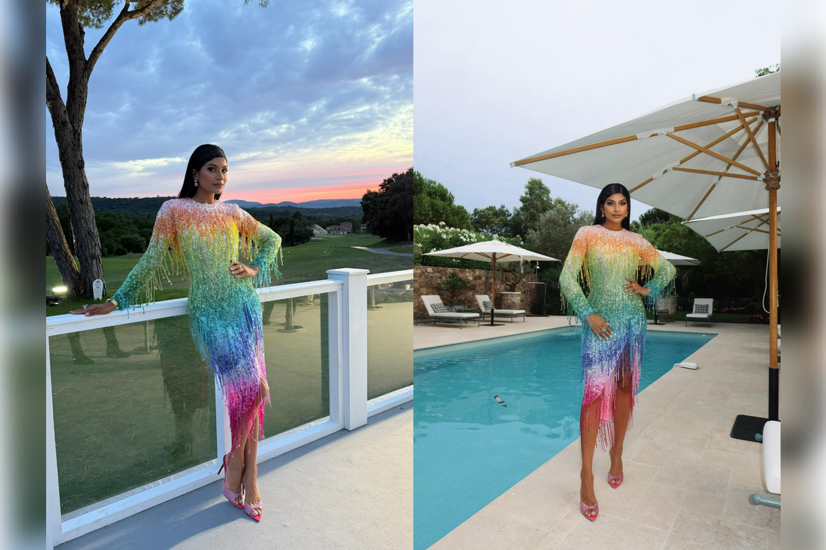 Farhana Bodi Oozes Oomph in a Breathtaking Rainbow-Sequined Gown; See Exclusive Pics
