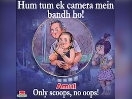 <i>"Ek Camera Mein Bandh"</i> - Amul Shares Topical For Coldplay Kiss Cam Scandal <i>"Ek Camera Mein Bandh"</i> - Amul Shares Topical For Coldplay Kiss Cam Scandal